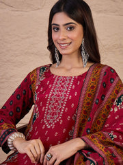 Women Ethnic Motifs Printed Kurta with Trousers & Dupatta