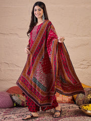 Women Ethnic Motifs Printed Kurta with Trousers & Dupatta