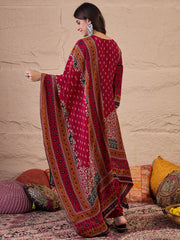 Women Ethnic Motifs Printed Kurta with Trousers & Dupatta