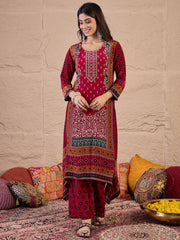 Women Ethnic Motifs Printed Kurta with Trousers & Dupatta