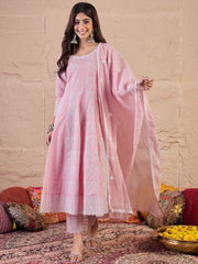 Women Ethnic Motifs Printed A-Line Kurta with Trousers & Dupatta