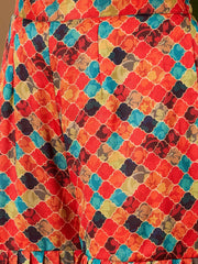 Women Geometric Printed Kurta with Sharara