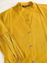 Cotton Mandarin Collar Straight Kurta