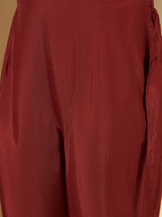 Women Bandhni Printed and Thread Embroidered Anarkali Kurta Set with Dupatta