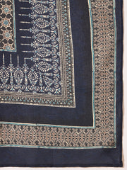 Bandhani Printed Anarakli Thread Work Kurta With Trousers & Dupatta