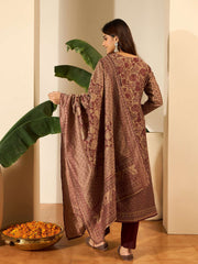 Women Ethnic Motifs Printed Kurta with Trousers & Dupatta