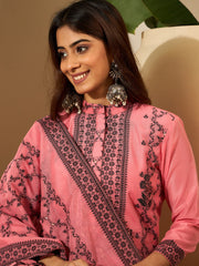 Women Ethnic Motifs Embroidered Kurta with Trousers & Dupatta