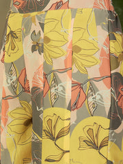 Floral Printed Top with Palazzos