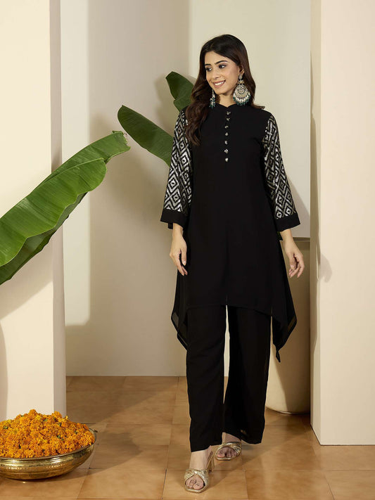 Women Geometric Printed Kurta with Palazzos