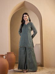 Printed Top with Palazzos