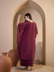 Women Ethnic Motifs Embroidered Regular Thread Work Kurta with Palazzos