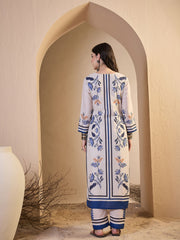 Women Floral Printed Regular Kurta with Trousers