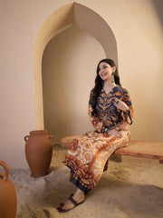 Women Floral Printed Regular Kurta with Trousers