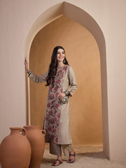 Women Floral Printed Regular Linen Kurta with Palazzos