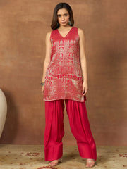 Women Ethnic Motifs Regular Kurta with Palazzos & With Dupatta