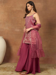 Women Regular Kurta with Sharara & With Dupatta