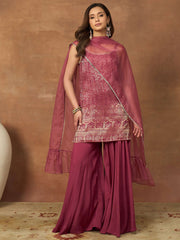 Women Regular Kurta with Sharara & With Dupatta