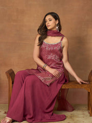 Women Regular Kurta with Sharara & With Dupatta