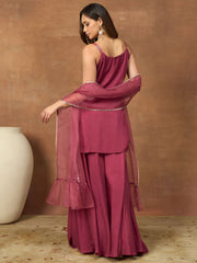 Women Regular Kurta with Sharara & With Dupatta