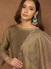 Women Regular Kurta with Trousers & With Dupatta