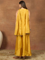 Women Ethnic Motifs Embroidered Regular Thread Work Kurta with Palazzos & With Dupatta