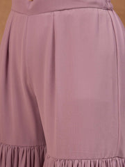 Women Ethnic Motifs Embroidered Regular Thread Work Kurta with Sharara & With Dupatta