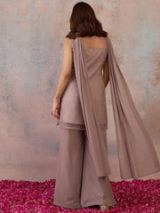 Women Regular Sequinned Kurta with Palazzos & With Dupatta