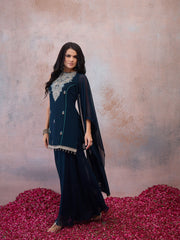 Women Ethnic Motifs Embroidered Regular Thread Work Kurta with Palazzos & With Dupatta