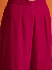 Women Regular Beads and Stones Kurta with Trousers