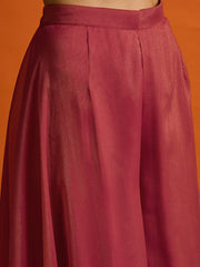 Women Layered Thread Work Kurta with Palazzos