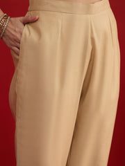 Women Motifs Embroidered Regular Pure Silk Kurta with Trousers & Dupatta