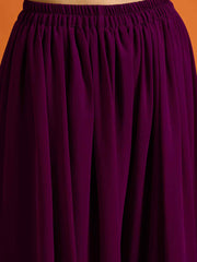 Women Ethnic Motifs Embroidered Regular Thread Work Kurta with Harem Pants & With Dupatta