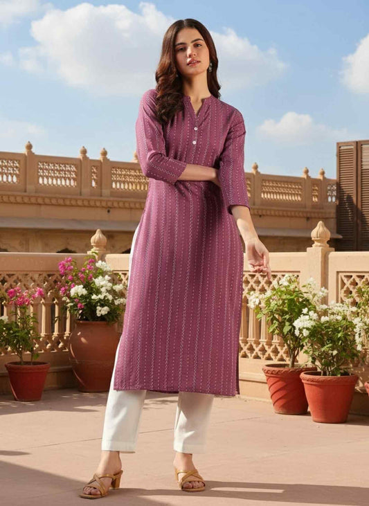 Pink Women Kurta