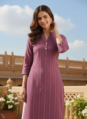 Pink Women Kurta