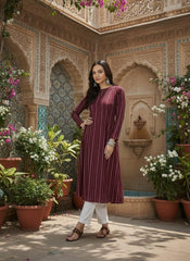 Women Keyhole Neck Kurta