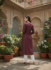 Women Keyhole Neck Kurta