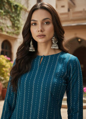 Women Keyhole Neck Kurta