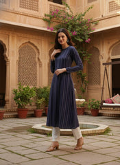 Women Keyhole Neck Kurta