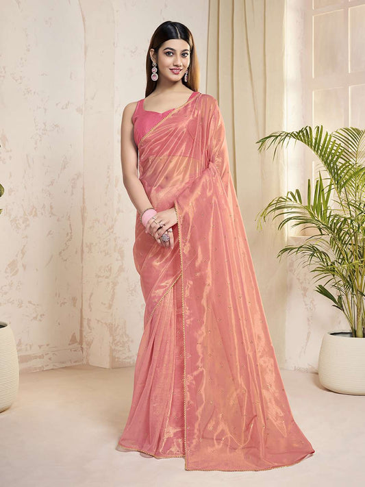 Embellished Mukaish Saree