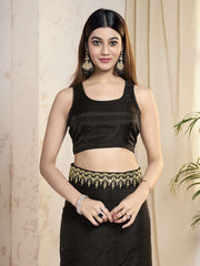 Sequinned Poly Georgette Saree