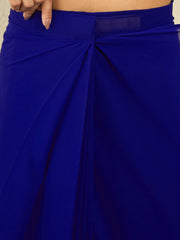 Sequinned Embroidered Border Pre-Stiched Saree