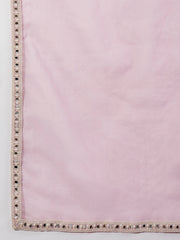 Embroidered Embellished Mirror Work Organza Saree