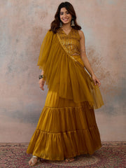Sequinned Tissue Fusion Saree