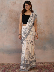 Women Floral Poly Georgette Ready to Wear Saree