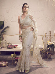Embellished Sequinned Net Saree