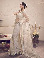 Embellished Sequinned Net Saree