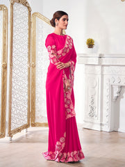 Sequinned Satin Saree