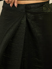 Floral Embroidered Sequinned Ready to Wear Saree