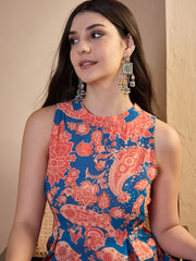 Muliticolour Printed Basic Jumpsuit