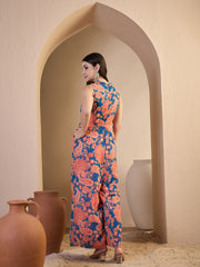Muliticolour Printed Basic Jumpsuit